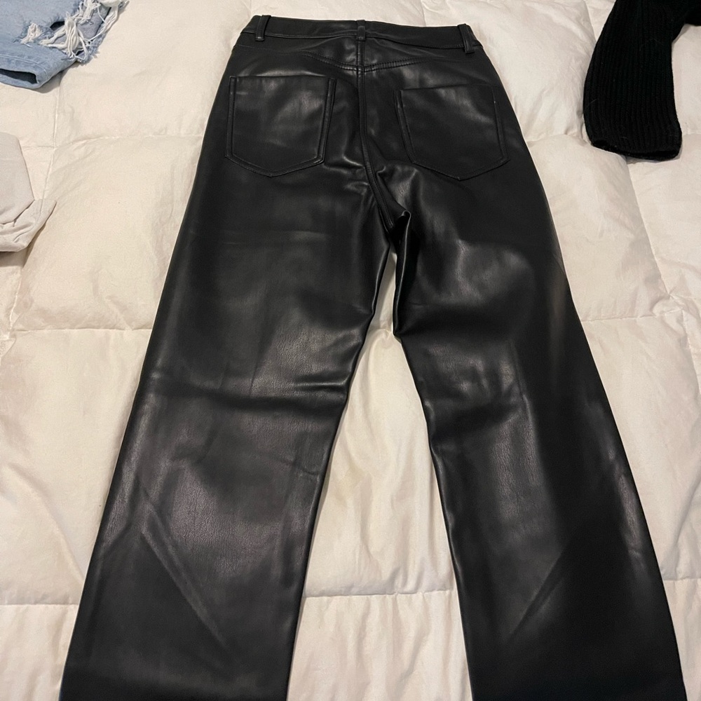 zara leather pants